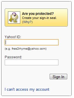 I chose Yahoo! as my provider