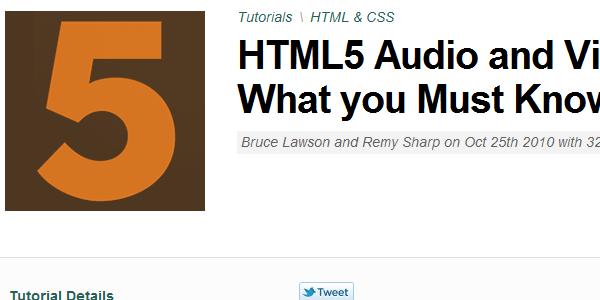 html5 audio and video